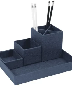 Skrivbordsställ Lena canvas blå