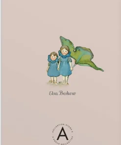 Skrivhäfte A5 Elsa Beskow Blåsippor och tussilago beige