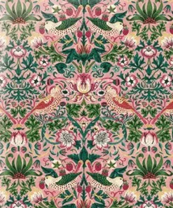 Skrivhäfte A6 3-pack - William Morris : Strawberry Thief Blush