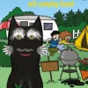 Sommarskuggan och camping-buset