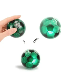Studsboll med ljus - fotboll Ø 6,3cm