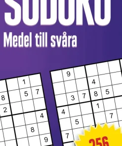 Sudoku : medel til svåra, 256 utmaningar