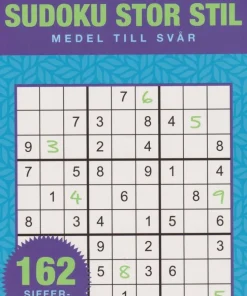 Sudoku Stor stil : Medel till svår