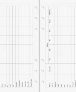 Systemkalender Regent konstläder svart