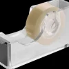 Tejphållare akryl transparent svart