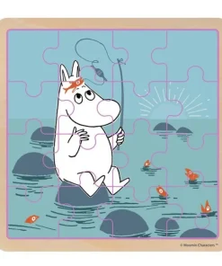 Träpussel 16 bitar Moomin Fishing
