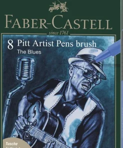 Tuschpenna PITT Artist Pen 8-pack blå The Blues