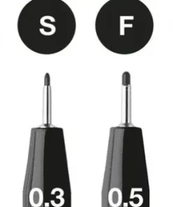 Tuschpenna PITT Artist Pen 6-pack 199 svart