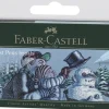Tuschpenna PITT Artist Pen Brush 6-pack vinterfärger