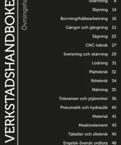 Verkstadshandboken Övningshäfte