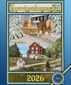 Väggkalender 2026 A4 Sverigealmanackan