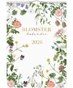 Väggkalender 2026 Blomster A4