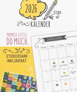Väggkalender 2026 Doodle