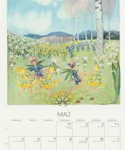 Väggkalender 2025 Elsa Beskow Årets saga