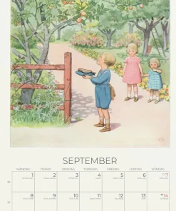 Väggkalender 2025 Elsa Beskow Årets saga