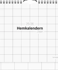 Väggkalender 2025-2026 Hemkalendern Clean