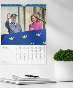 Väggkalender 2026 Kungafamiljen