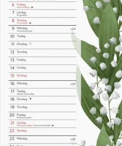 Väggkalender 2025 Lilla Blomsterkalendern
