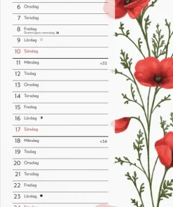 Väggkalender 2025 Lilla Blomsterkalendern