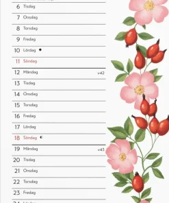 Väggkalender 2026 Lilla Blomsterkalendern