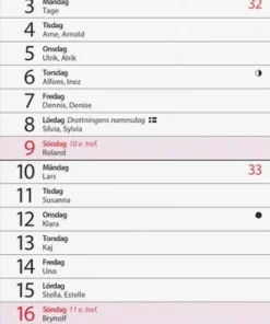 Väggkalender 2026 Lilla Hemkalendern