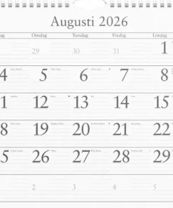 Väggkalender 2026 Månadskalendern
