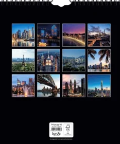 Väggkalender 2026 Skylines