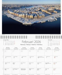 Väggkalender 2026 Stockholm