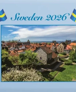 Väggkalender 2026 Sweden med kuvert