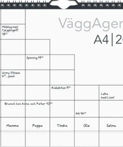 Väggkalender 2026 Väggagenda A4