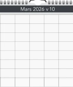 Väggkalender 2026 Väggagenda A4